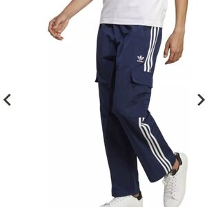 Adidas Men's Dark Blue Cargo Pants
